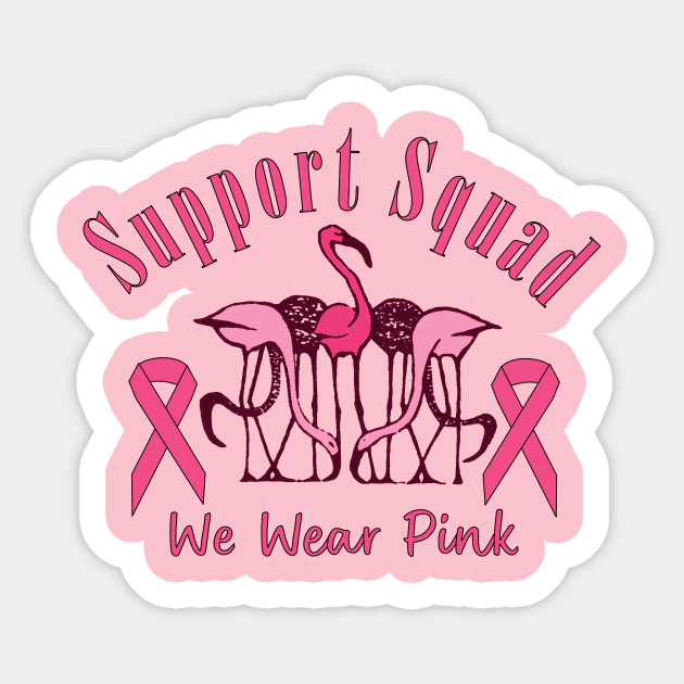 Lispe Flamingo Pink Breast Cancer Awareness Sticker by Lispe